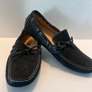New - Tower 10 - Loafers - Black Suede - Driving Shoes - Leather - Size 9.5